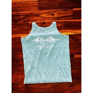 Lady ROAR Tank Top Women Medium Blue Excellent  Motorcycles Daytona